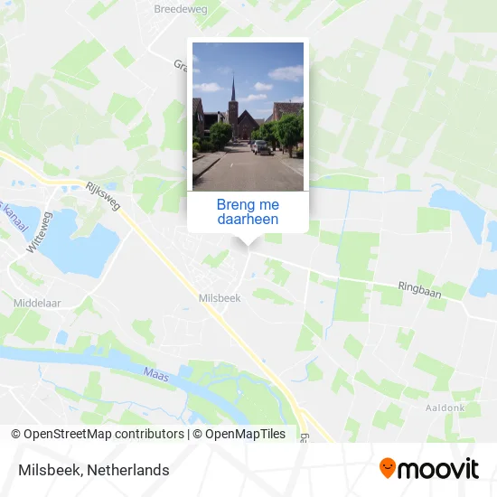 Milsbeek kaart