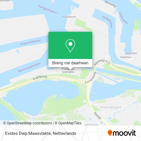 Evides Dwp Maasvlakte kaart