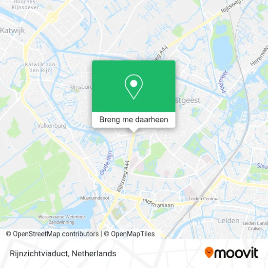 Rijnzichtviaduct kaart