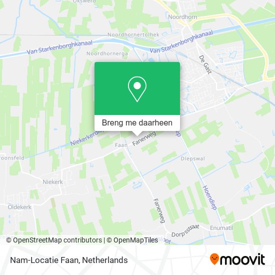 Nam-Locatie Faan kaart