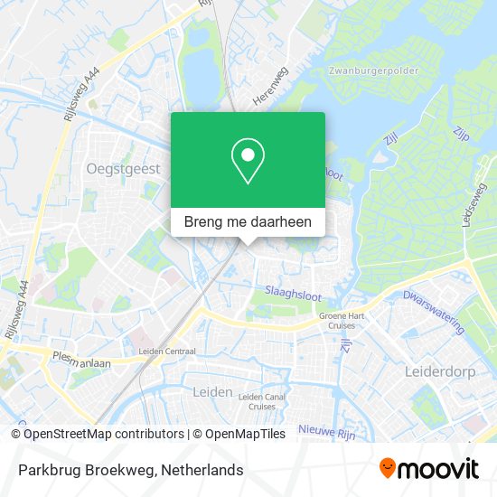 Parkbrug Broekweg kaart