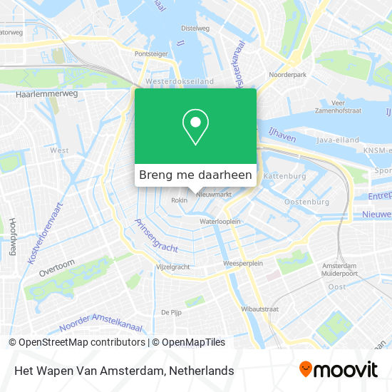 Het Wapen Van Amsterdam kaart