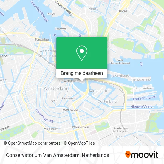 Conservatorium Van Amsterdam kaart