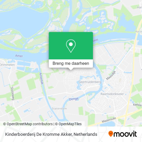 Kinderboerderij De Kromme Akker kaart