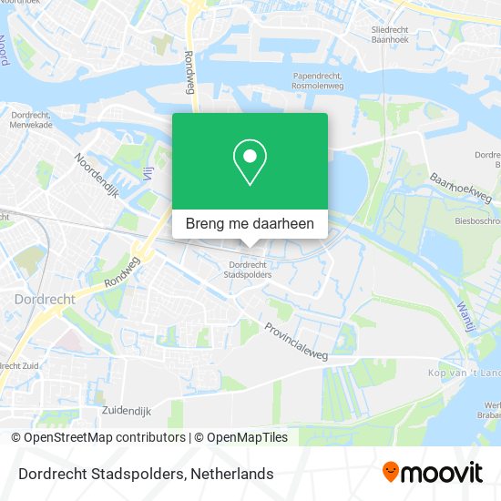 Dordrecht Stadspolders kaart