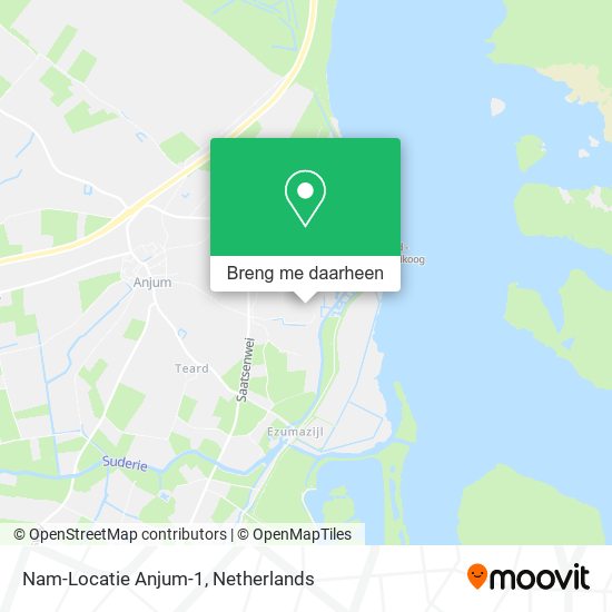 Nam-Locatie Anjum-1 kaart