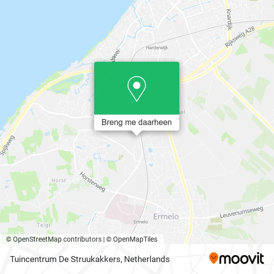 Tuincentrum De Struukakkers kaart