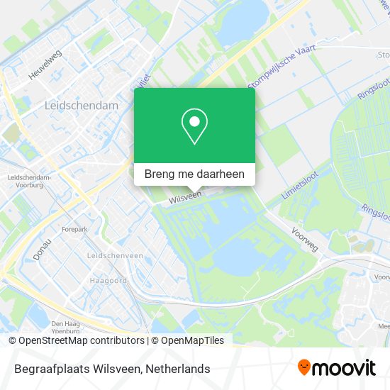 Begraafplaats Wilsveen kaart