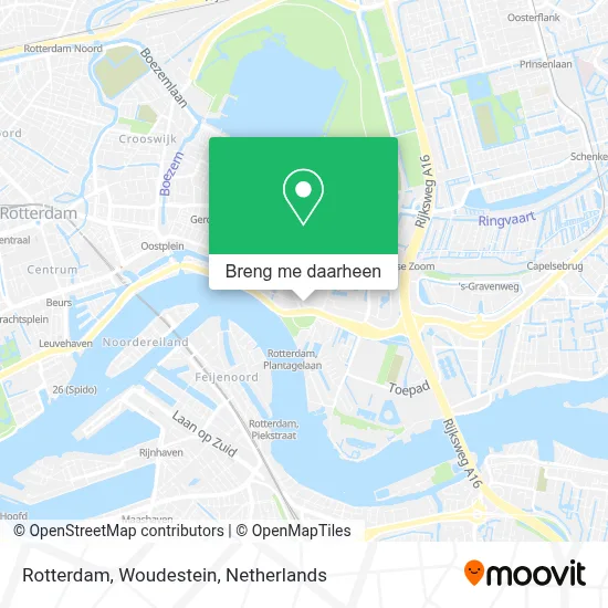 Rotterdam, Woudestein kaart