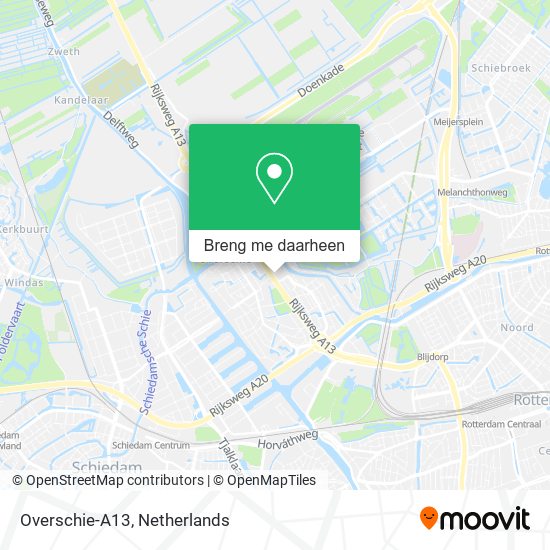 Overschie-A13 kaart