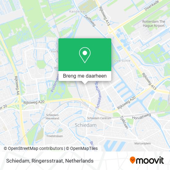 Schiedam, Ringersstraat kaart