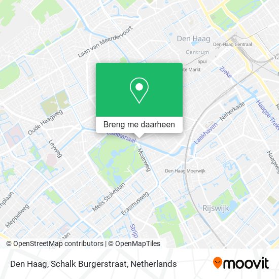 Den Haag, Schalk Burgerstraat kaart