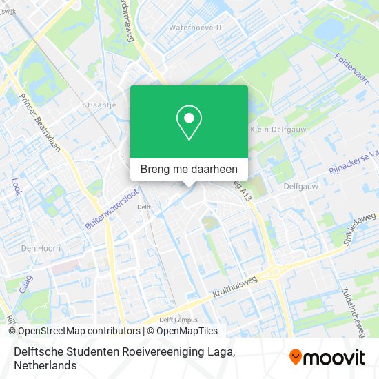 Delftsche Studenten Roeivereeniging Laga kaart