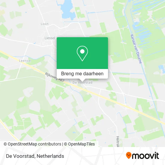 De Voorstad kaart