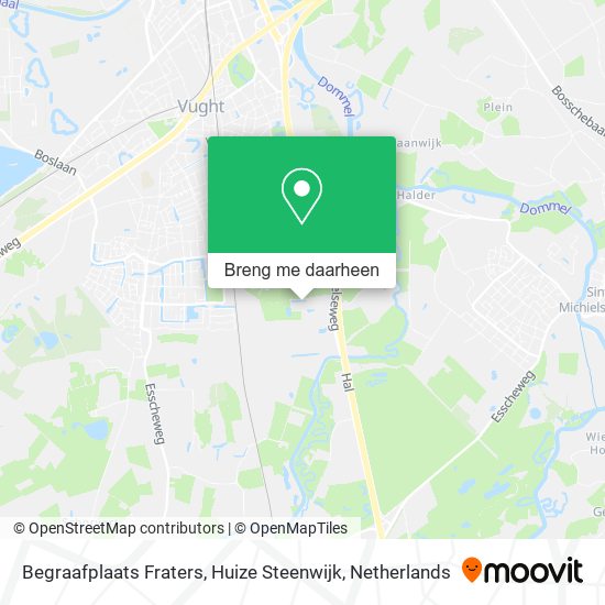 Begraafplaats Fraters, Huize Steenwijk kaart