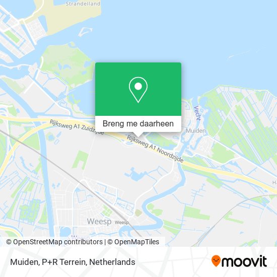 Muiden, P+R Terrein kaart