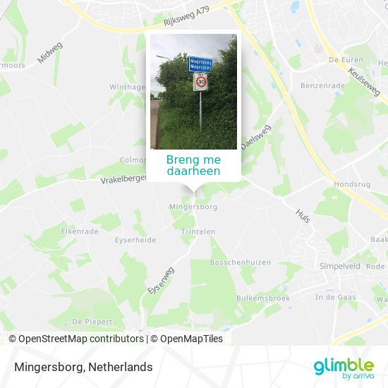 Mingersborg kaart