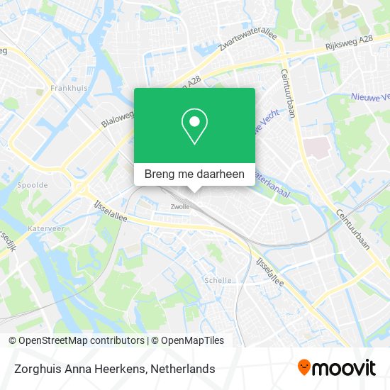 Zorghuis Anna Heerkens kaart