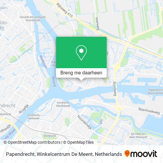 Papendrecht, Winkelcentrum De Meent kaart