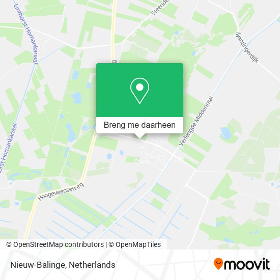 Nieuw-Balinge kaart