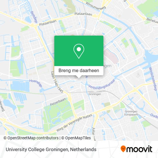 University College Groningen kaart