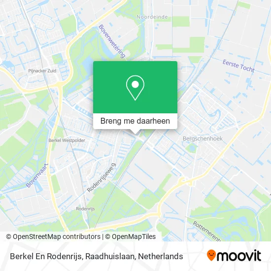 Berkel En Rodenrijs, Raadhuislaan kaart