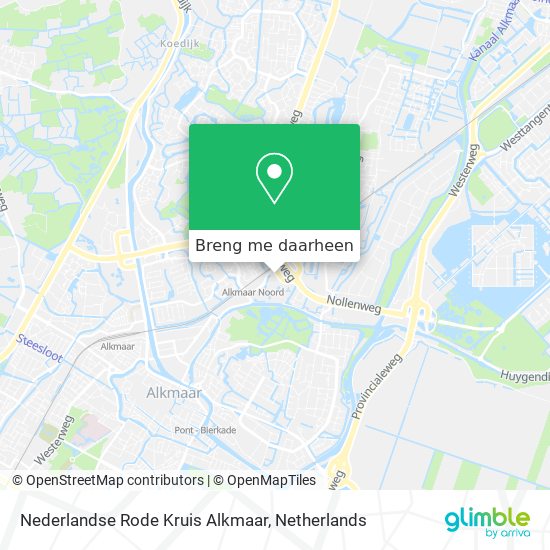 Nederlandse Rode Kruis Alkmaar kaart