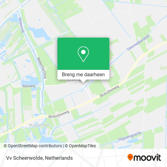 Vv Scheerwolde kaart