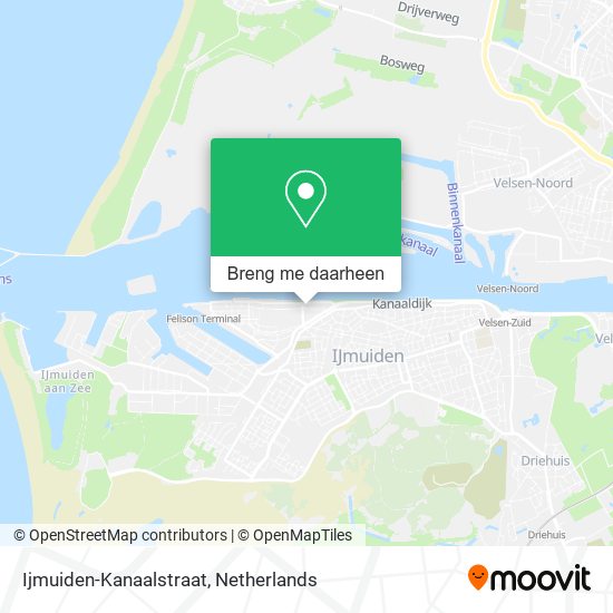 Ijmuiden-Kanaalstraat kaart