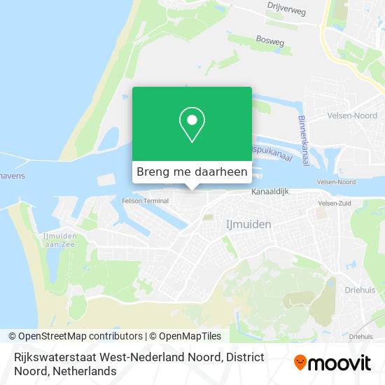 Rijkswaterstaat West-Nederland Noord, District Noord kaart