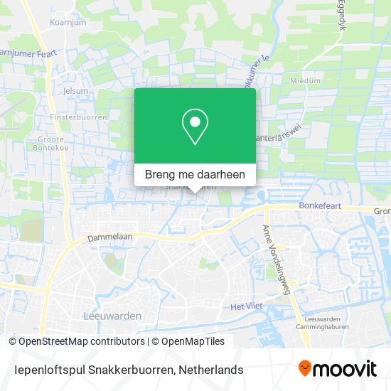 Iepenloftspul Snakkerbuorren kaart