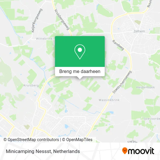 Minicamping Nessst kaart