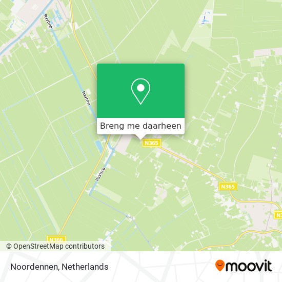 Noordennen kaart