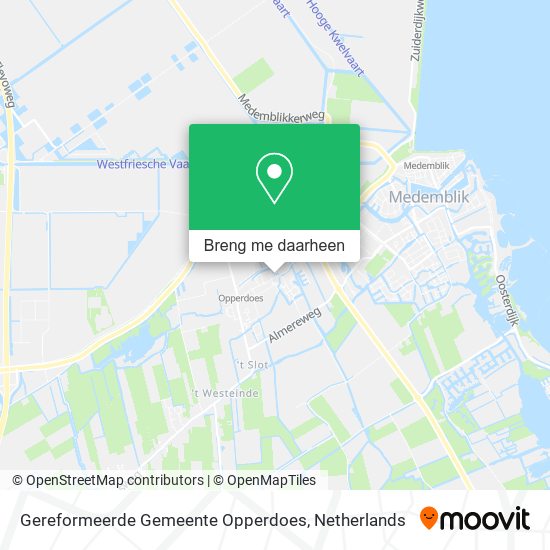 Gereformeerde Gemeente Opperdoes kaart