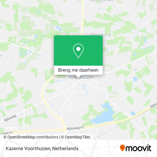 Kazerne Voorthuizen kaart