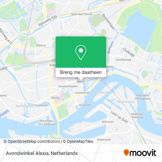 Avondwinkel Alexia kaart