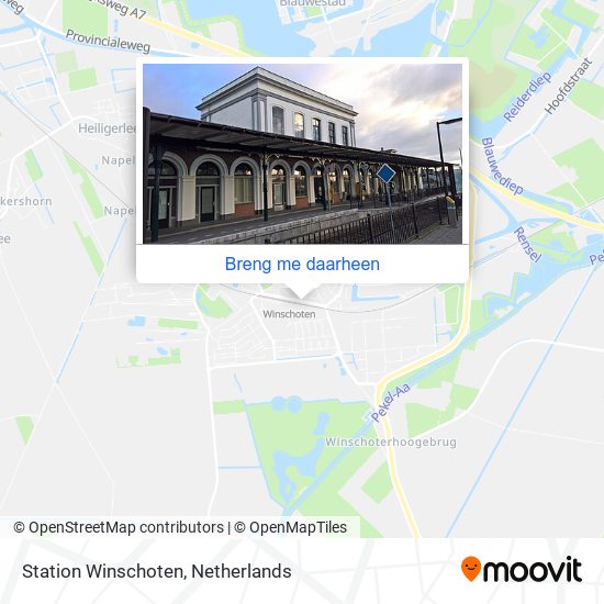 Station Winschoten kaart