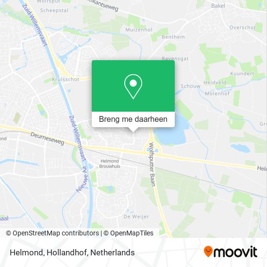 Helmond, Hollandhof kaart