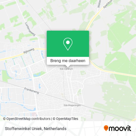 Stoffenwinkel Uniek kaart