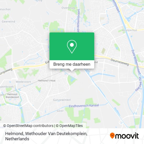 Helmond, Wethouder Van Deutekomplein kaart