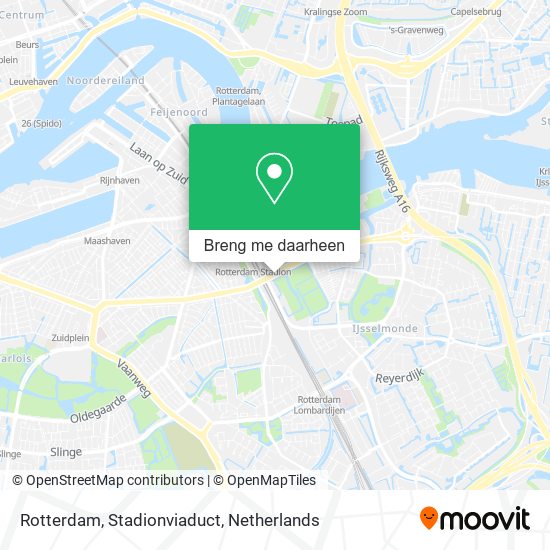 Rotterdam, Stadionviaduct kaart