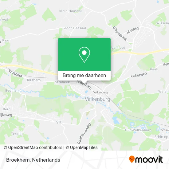 Broekhem kaart