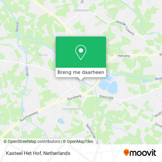 Kasteel Het Hof kaart