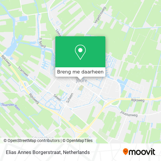 Elias Annes Borgerstraat kaart