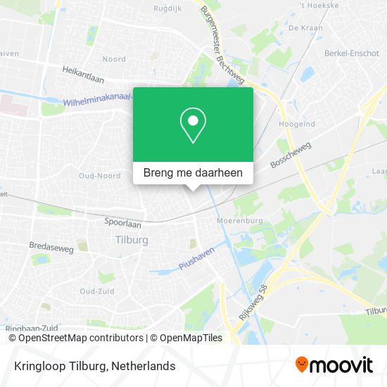 Kringloop Tilburg kaart