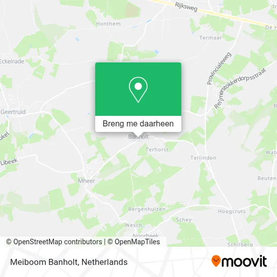 Meiboom Banholt kaart
