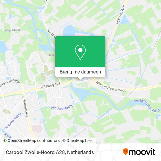 Carpool Zwolle-Noord A28 kaart