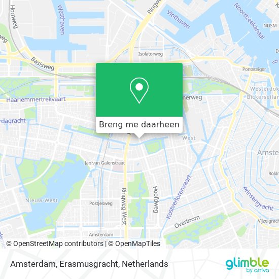 Amsterdam, Erasmusgracht kaart