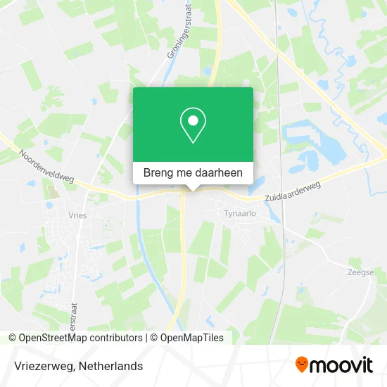 Vriezerweg kaart