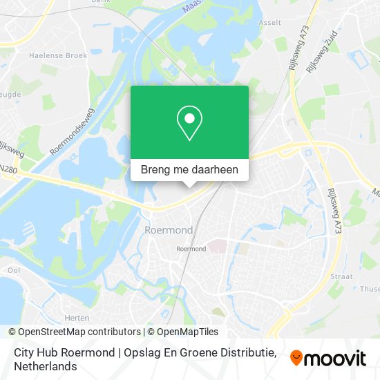 City Hub Roermond | Opslag En Groene Distributie kaart